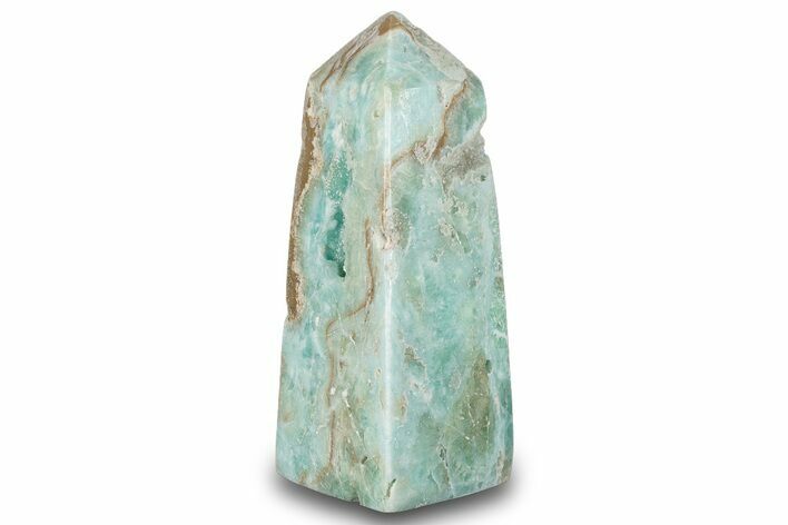 Polished Blue Caribbean Calcite Obelisk - Pakistan #297102